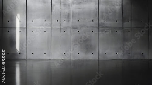 wall with a smooth monochromatic finish and elegant minimalism 
