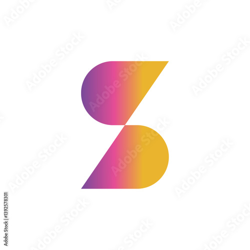 S gradient letter logo