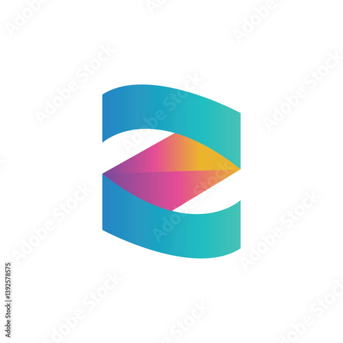z gradient letter logo