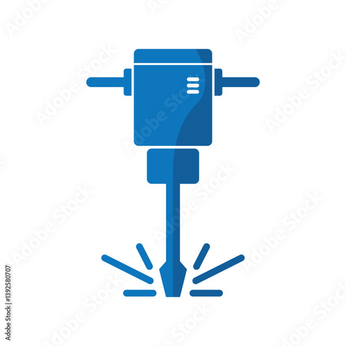 Jack hammer icon logo vector illustration