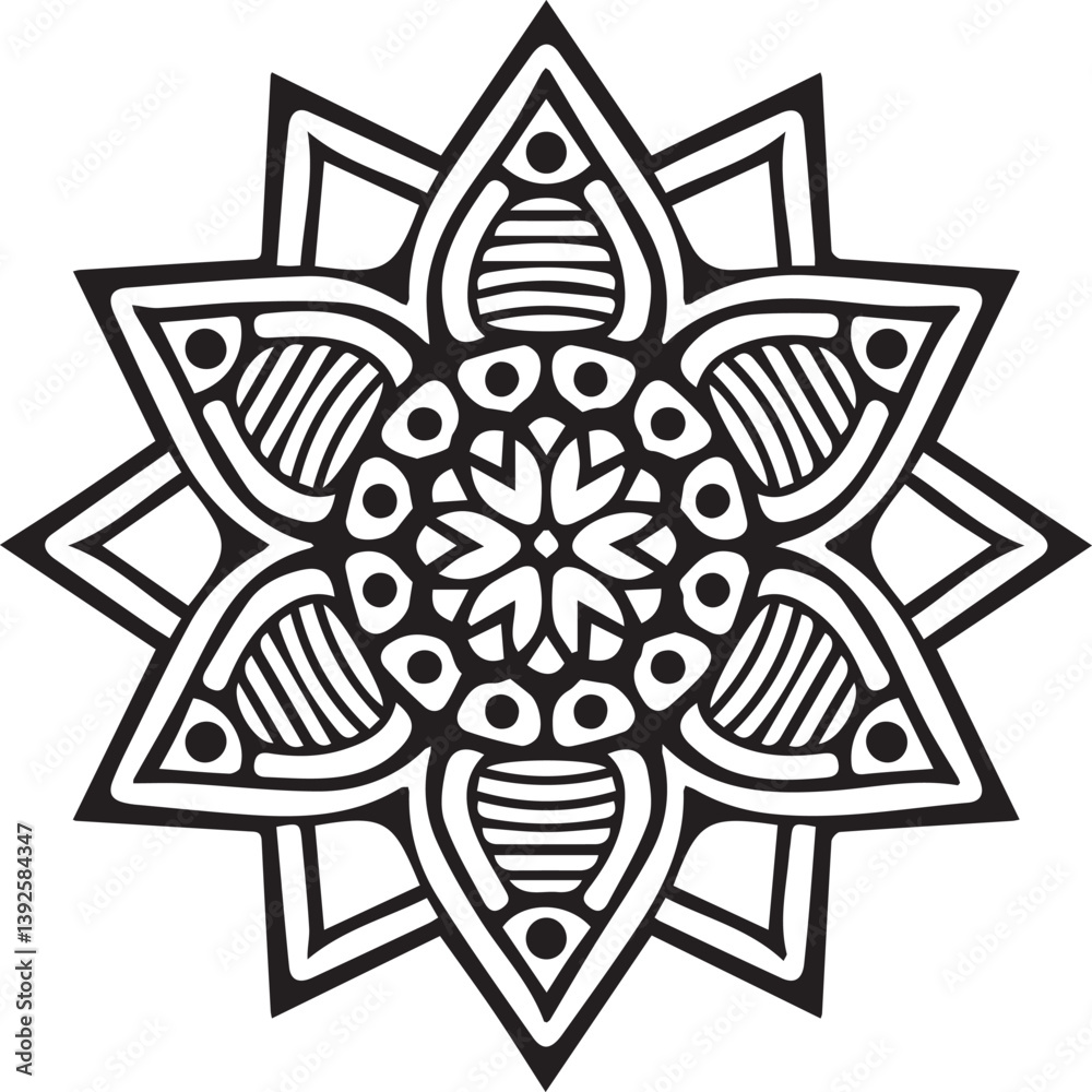 Beautiful Mandala Art and Vector Mandala Design Image. Beautiful Mandala Art and Vector Mandala Design Image.