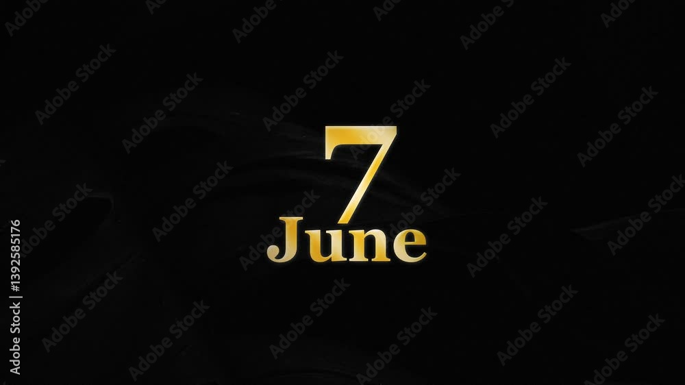 Creative 7 June Logo Animation, 7th June Animation Video