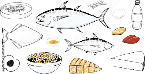 Tuna, Flounder, Bamboo Shoots, and Other Delicious Ingredients