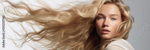 Beautiful Blonde Hair in Motion