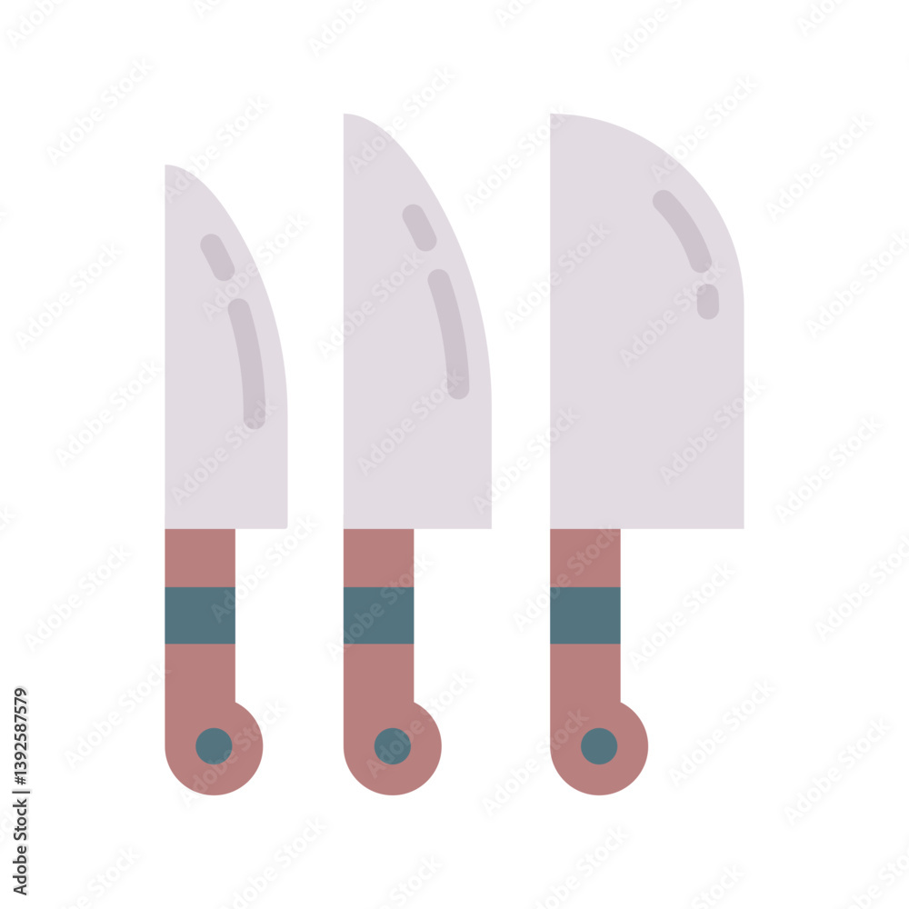 Knives icon vector image. Suitable for mobile apps, web apps and print media. Knives icon vector image. Suitable for mobile apps, web apps and print media.