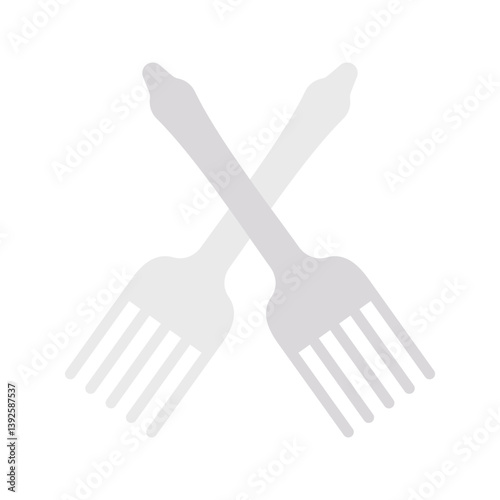 Fork icon vector image. Suitable for mobile apps, web apps and print media.