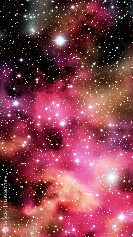 Fototapeta premium Beautiful nebula surrounded by distant stars creating a spectacular cosmic scene in space