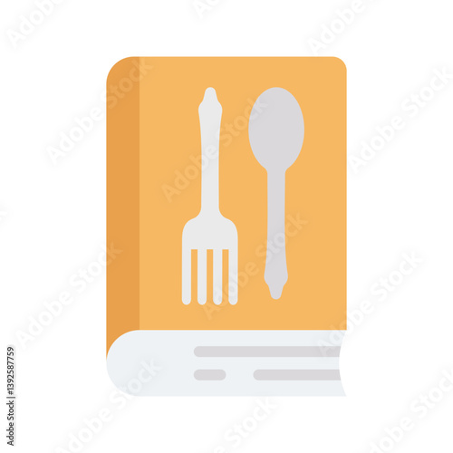 Recipes Book I icon vector image. Suitable for mobile apps, web apps and print media.