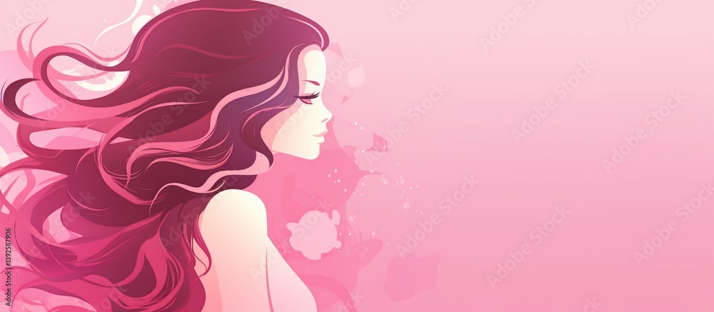Elegant Woman with Flowing Hair (1) Elegant Woman with Flowing Hair (1)