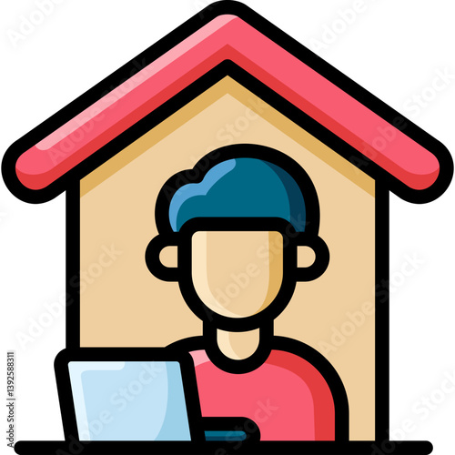 work from home icon