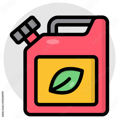 Trendy design icon of jerrycan 