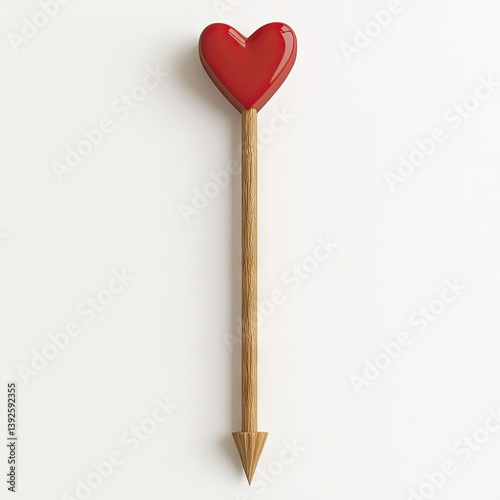Red heart-shaped arrow (1)