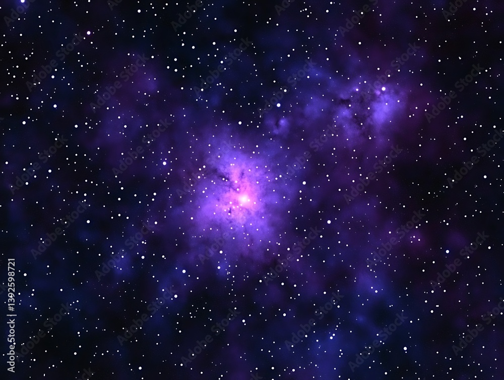Obraz premium Stunning nebula with glimmering stars in the background capturing the essence of cosmic beauty