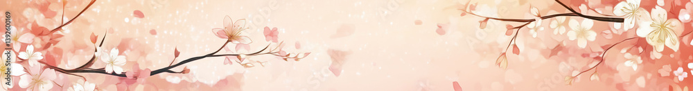 Cherry blossoms bloom during springtime, creating a picturesque landscape