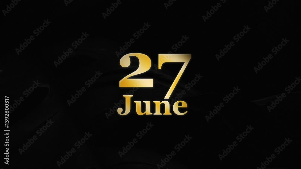 27th June Logo, 27 June Video Animation 