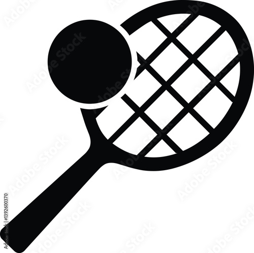 tennis racket and ball