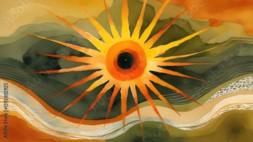 abstract background with flowers
