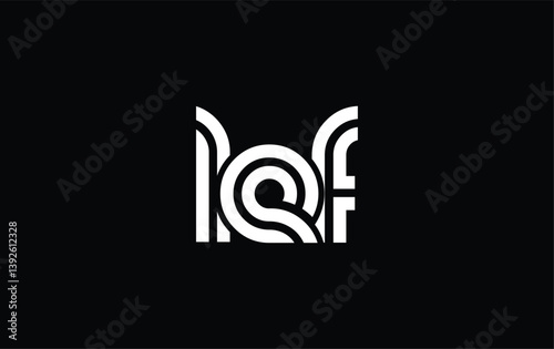 LEF Creative Unique Modern Letter Logo Design. Stylized logo featuring a unique letter design, presenting abstract minimalist aesthetics and modern appeal.