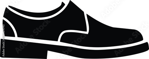 Creeper Shoe Black and White Illustration