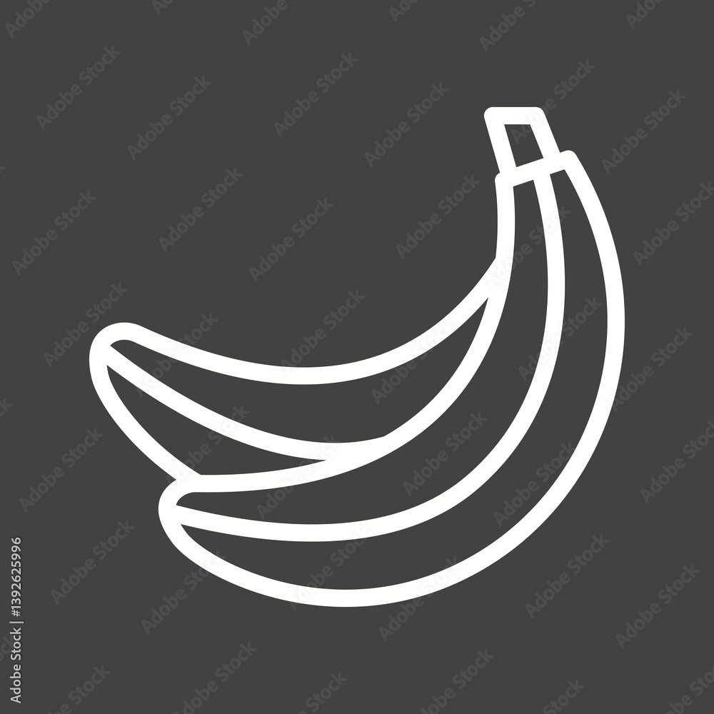 Bananas icon vector image. Suitable for mobile apps, web apps and print media. Bananas icon vector image. Suitable for mobile apps, web apps and print media.