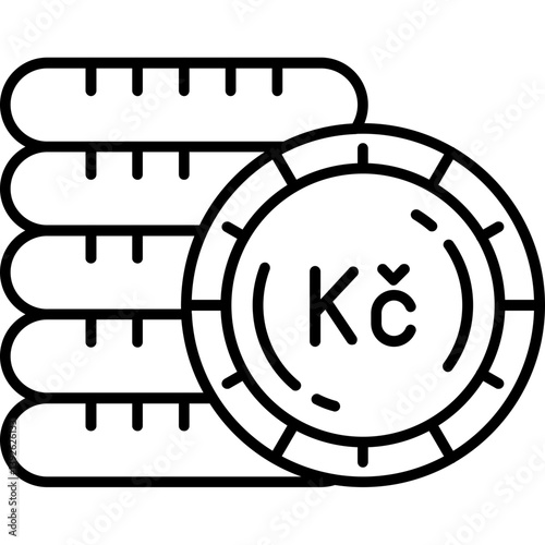 Czech Koruna Icon