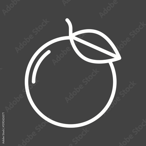 Mandarin icon vector image. Suitable for mobile apps, web apps and print media.