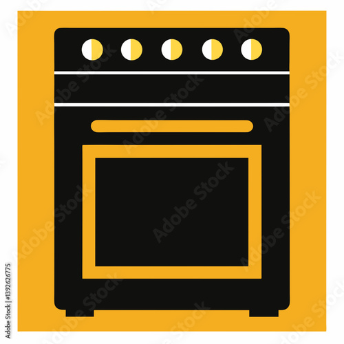 gas stove isolated on white