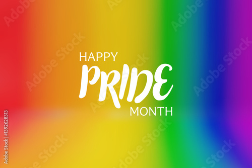3d background for Pride month. Three-dimensional vector rainbow. Sexual diversity freedom for gay, transgender and LGBTQIA people. Love promotion scene. Modern showroom template. Digital banner