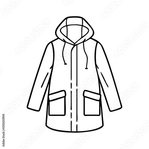 raincoat icon, raincoat vector illustration-simple illustration of raincoat, perfect for raincoat logos and icons