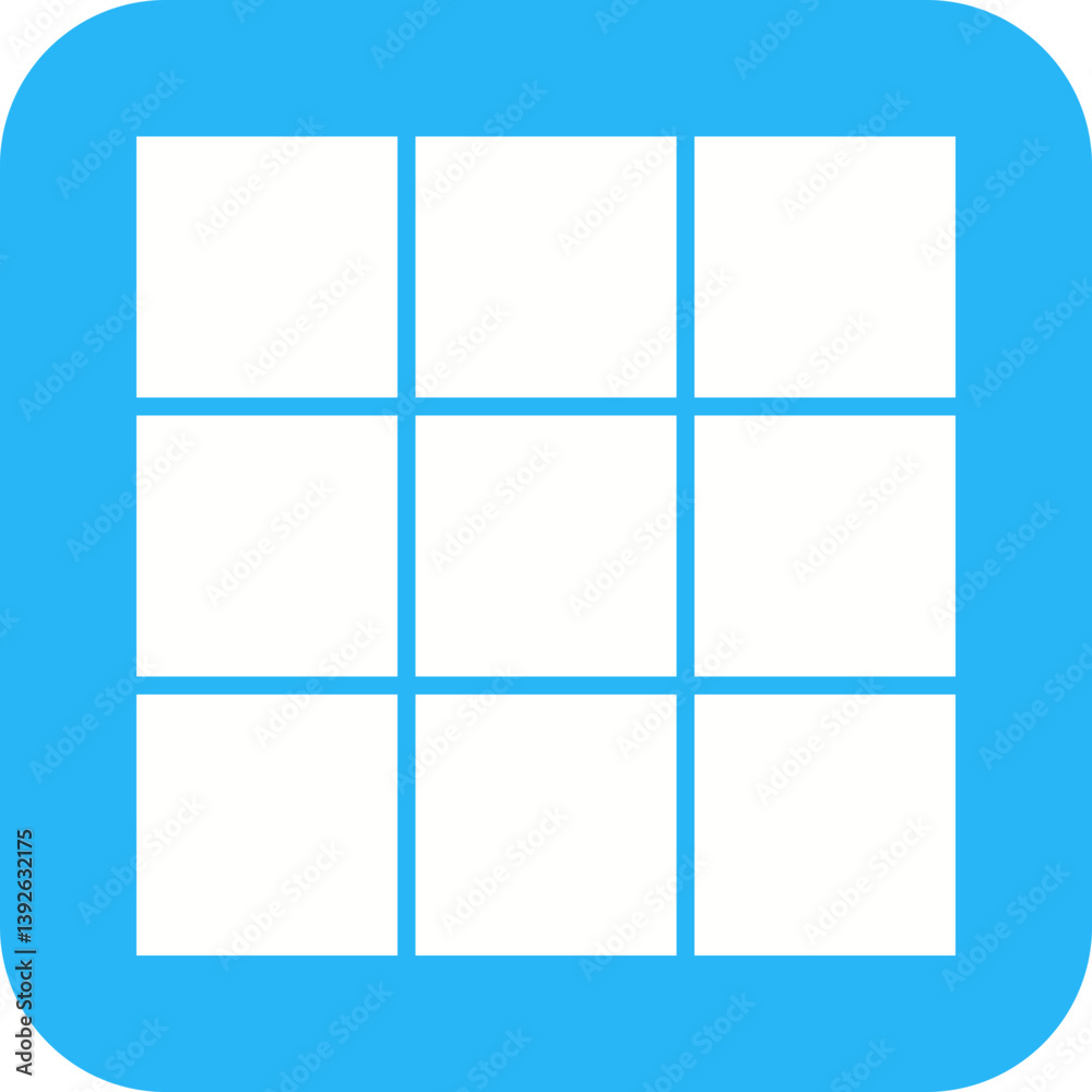 Obraz premium Grid View icon vector image. Suitable for mobile apps, web apps and print media.