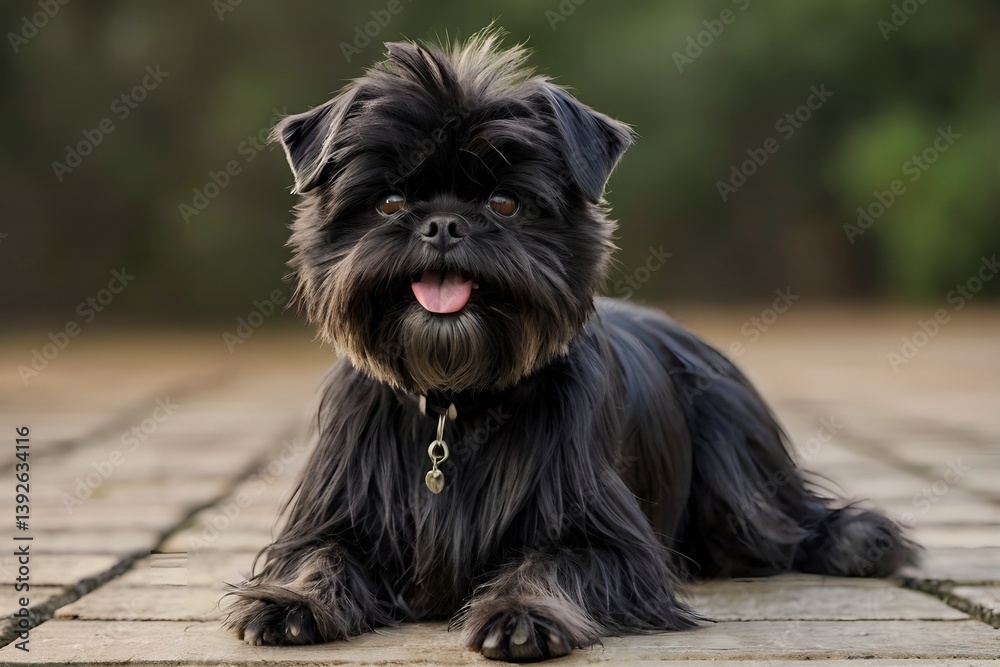 portrait of a small dog,Affenpinscher Dog portrait of a small dog,Affenpinscher Dog