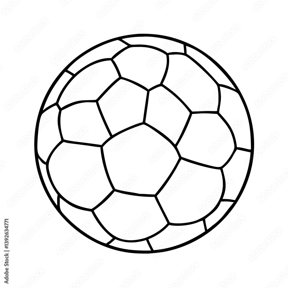 Obraz premium soccer ball icon, soccer ball vector illustration-simple illustration of soccer ball, perfect for soccer ball logos and icons
