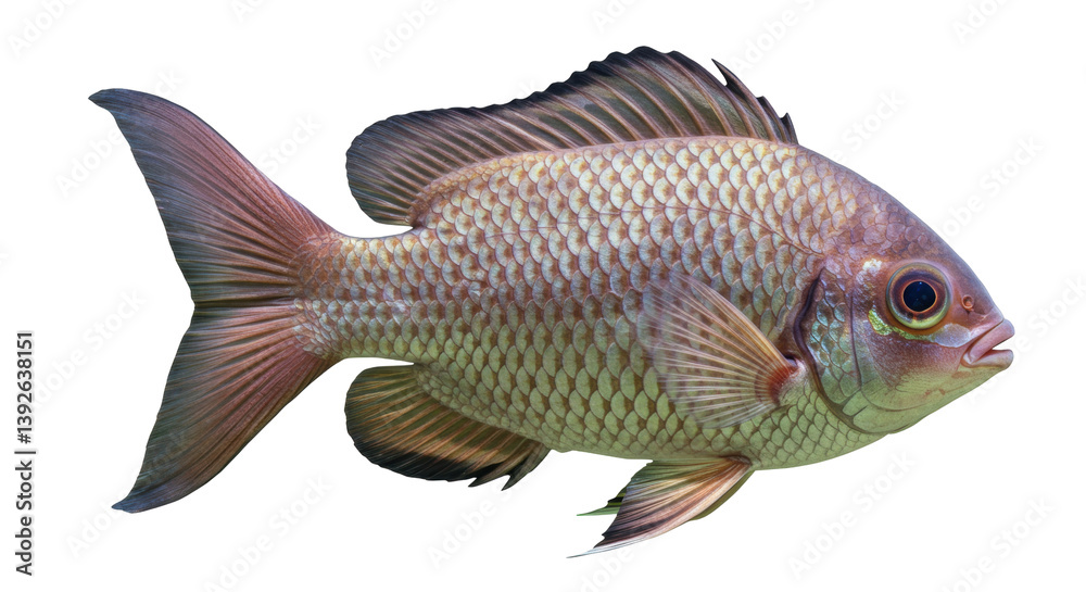 Isolated Freshwater Fish Isolated Freshwater Fish