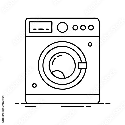 washing machine icon, washing machine vector illustration-simple illustration of washing machine, perfect for washing machine logos and icons