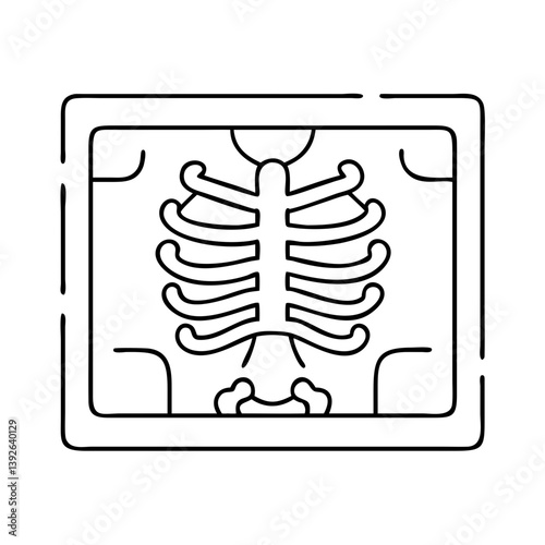 x ray icon, x ray vector illustration-simple illustration of x ray, perfect for x ray logos and icons
