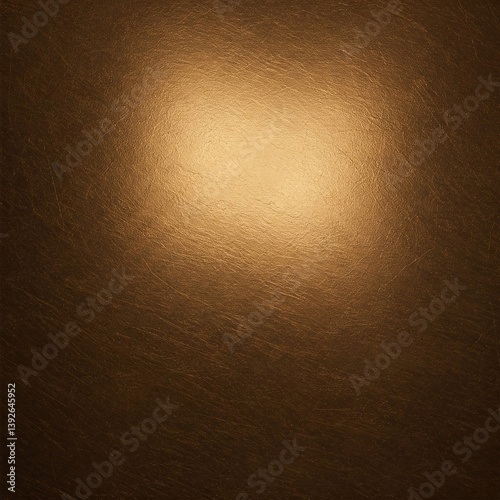 Bronze Metallic Textured Surface Close-Up with Smooth Finish, Soft Sheen, Abstract Light and Shadow Play, Minimalist Gradient Background Design