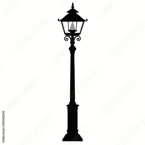 street lamp vector