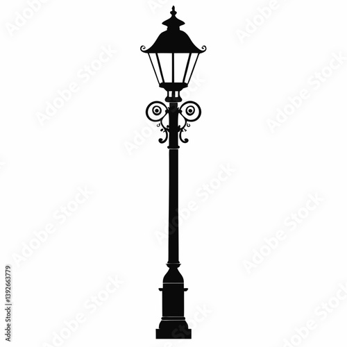 street lamp vector