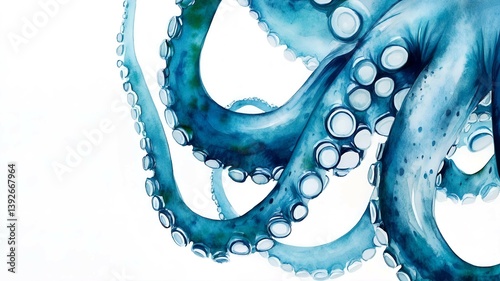 blue octopus tentacles