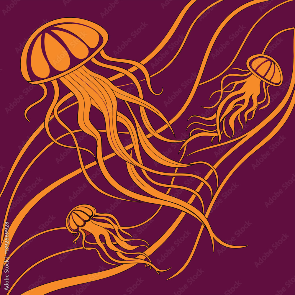 Gold Linear Abstract Fluid Shapes Resembling Elegant Ink Diffusion In Water On Navy Blue Background For Contemporary Luxury Art And Design Projects Gold Linear Abstract Fluid Shapes Resembling Elegant Ink Diffusion In Water On Navy Blue Background For Contemporary Luxury Art And Design Projects