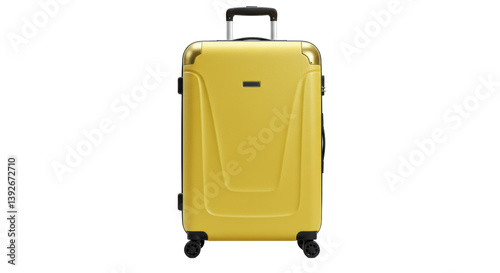 Isolated Yellow Suitcase