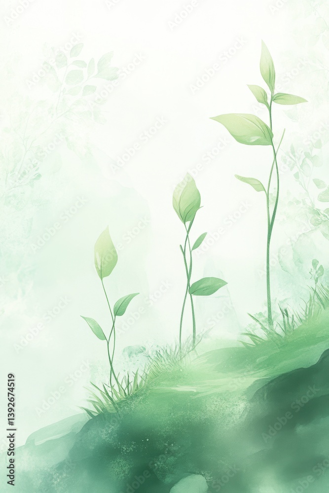 A plant sprout growing in Spring