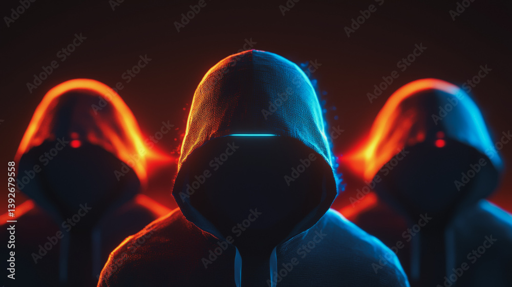 Hacker are planning to hack and attack networks and cyber security systems.abstract innovative cyber security network, using interconnected nodes to represent business partnerships on the Smart ciyt