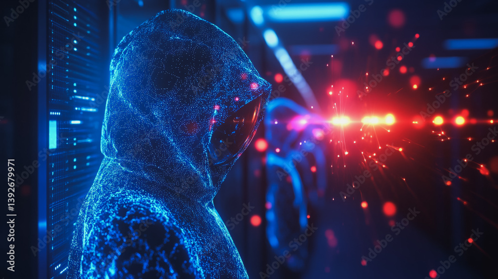 Hacker are planning to hack and attack networks and cyber security systems.abstract innovative cyber security network, using interconnected nodes to represent business partnerships on the Smart ciyt