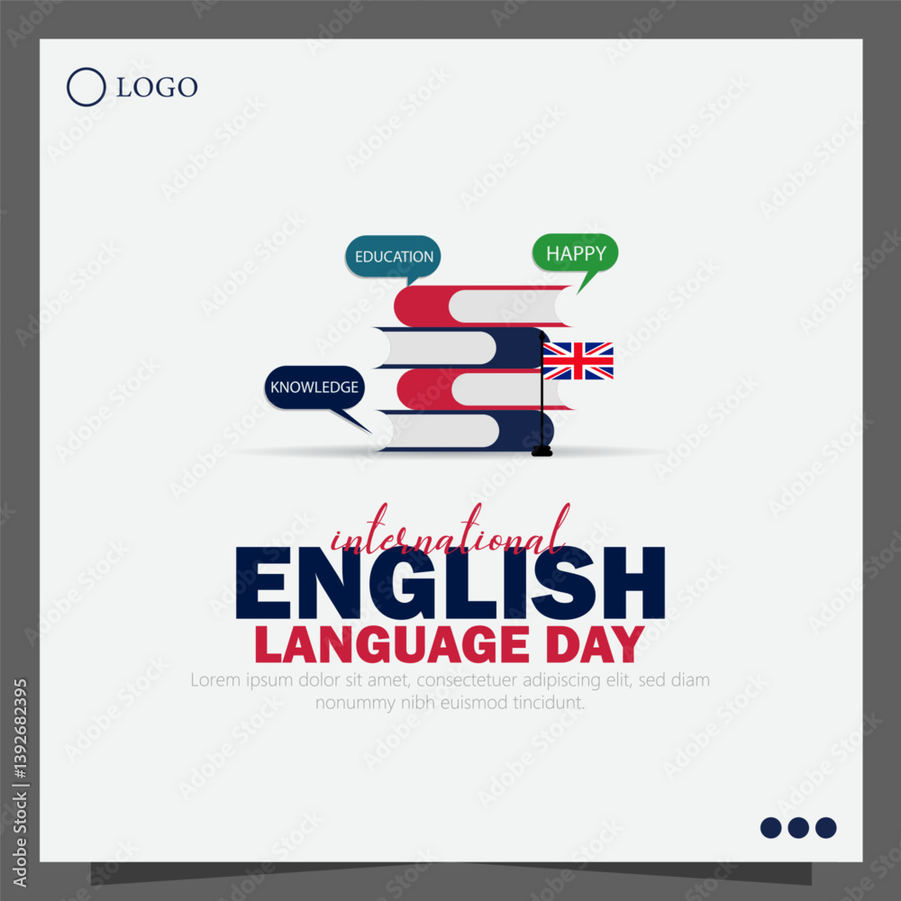 Obraz premium English Language Day, celebrated on April 23rd, honors the history, culture, and global impact of the English language.