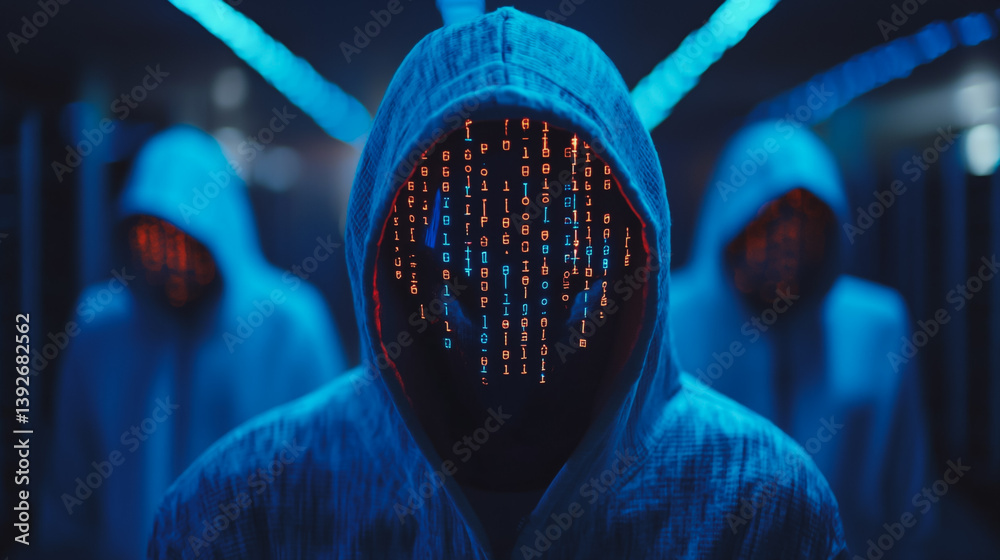 Hacker are planning to hack and attack networks and cyber security systems.abstract innovative cyber security network, using interconnected nodes to represent business partnerships on the Smart ciyt