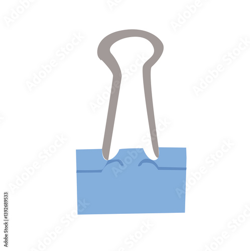 vector paper clip.paper clip. Steel office supplies.Paper binder clip