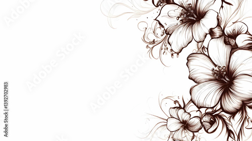 floral designs for drawing illustration