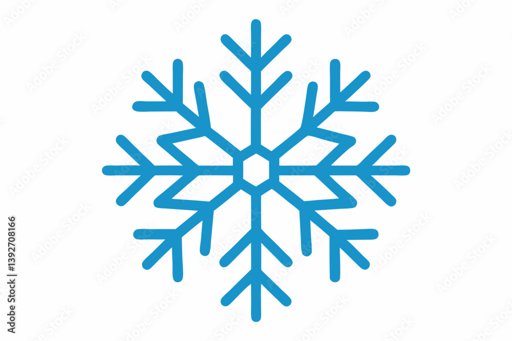 snowflake on white background snowflake on white background