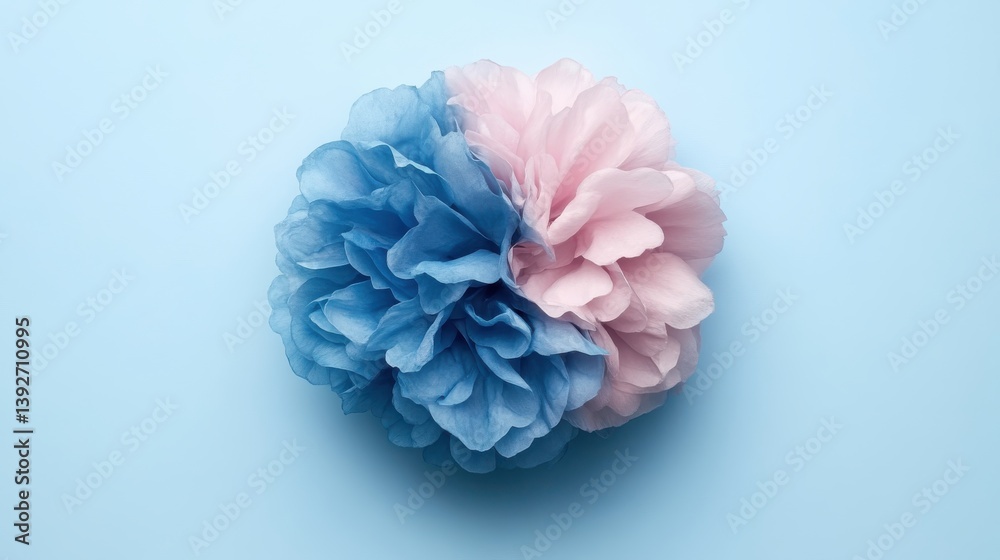 Stunning artistic representation of a flower set against a blue background created with paint splash technique Stunning artistic representation of a flower set against a blue background created with paint splash technique